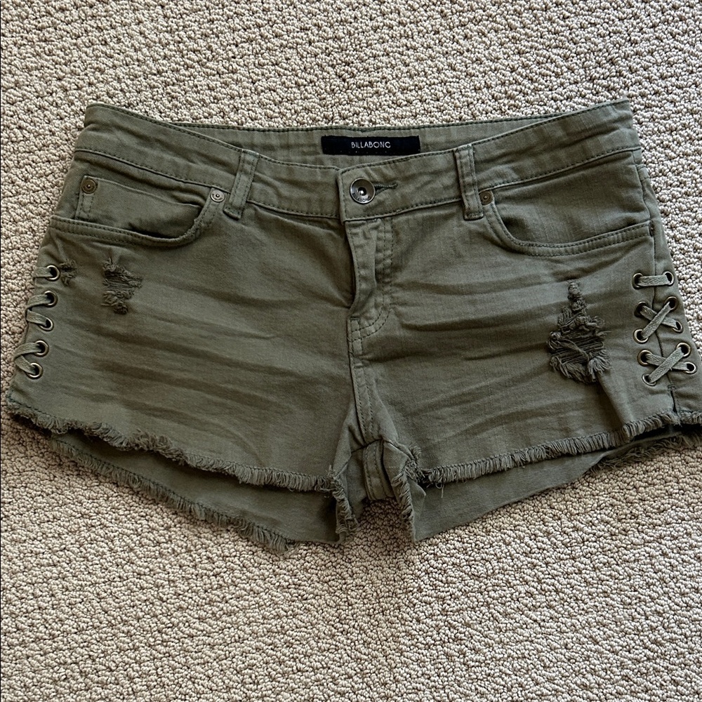 Billabong Women's Olive Green Shorts